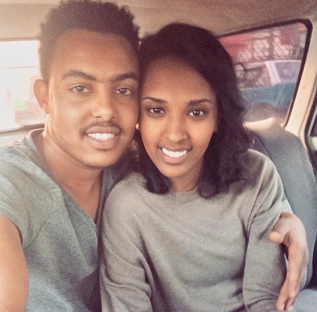 Lydia and Israel on the day they first met in Ethiopia on July 24, 2015
